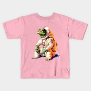 An Astronaut Frog Kids T-Shirt